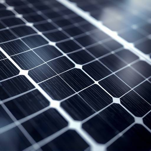 Imagen de una celda solar monocristalina de alta eficiencia.